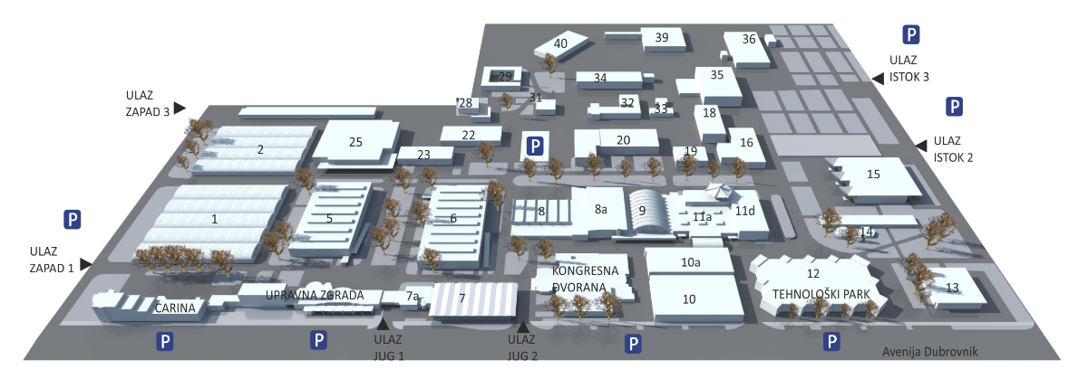 Mapa Zagrebačkog Velesajma